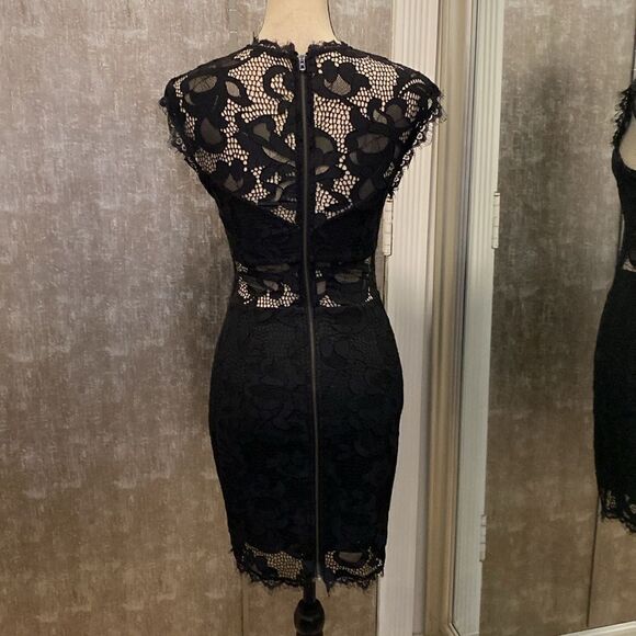 Dolce Vita vegan leather/ lace LBD, S - Picture 6 of 10